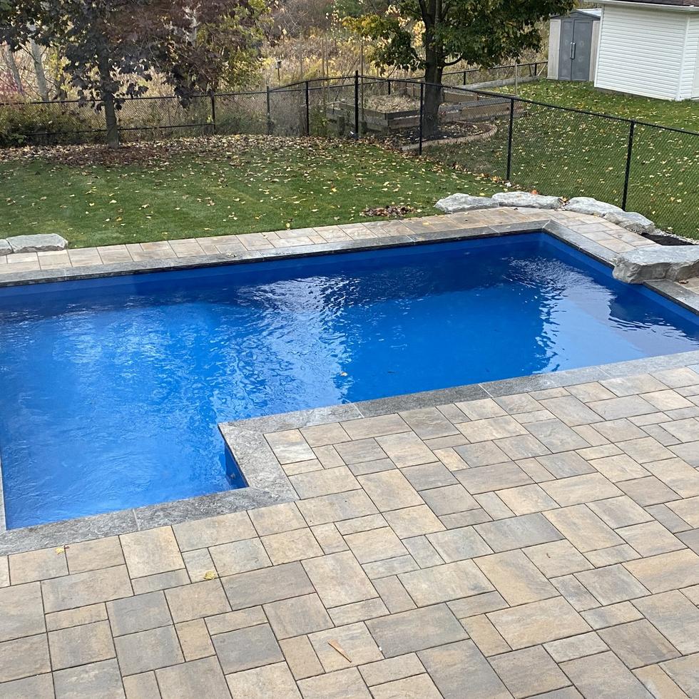 Pool excavation to finished pool after